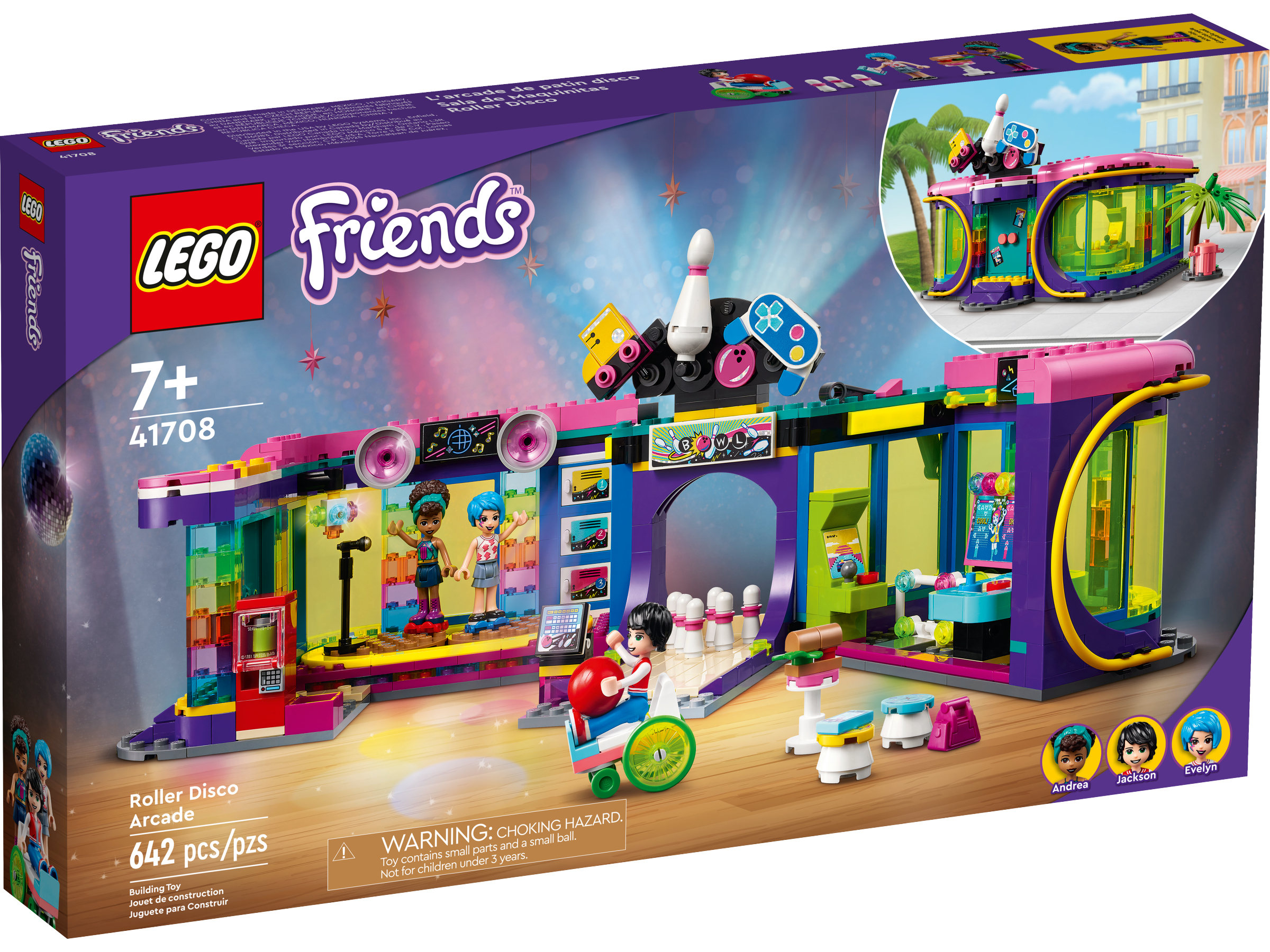 Shop Buy Disco Official Arcade 41708 at online | US | Roller the LEGO® Friends