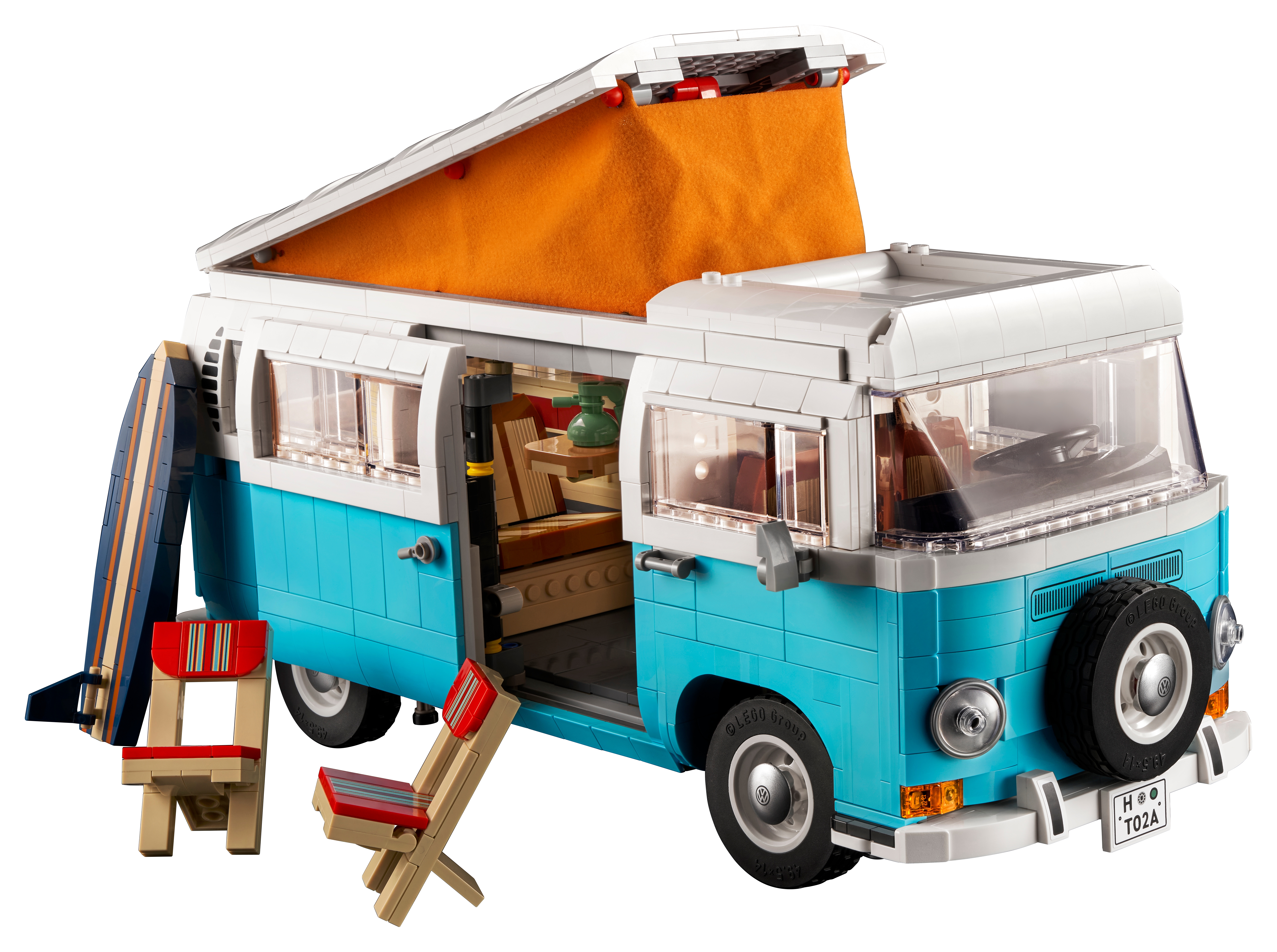 LEGO Creator Expert Icons 10279 Le Camping-Car Volkswagen T2, Set