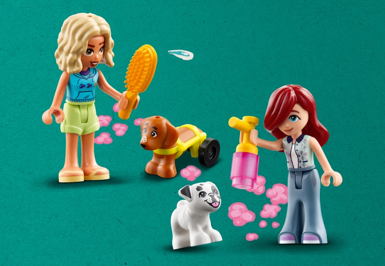 Lego friends dog grooming fashion