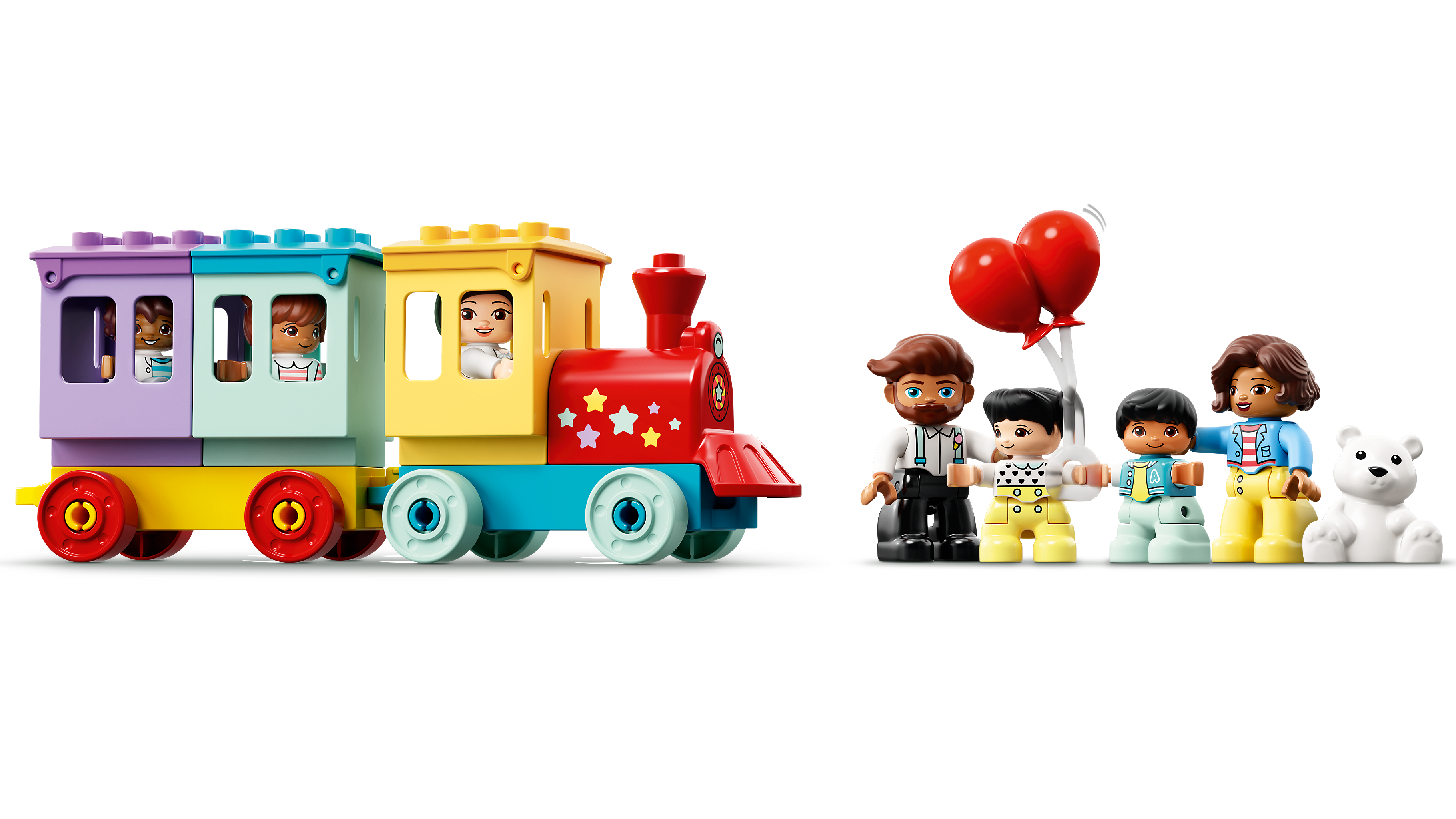 LEGO DUPLO Town 10956 Parco dei Divertimenti, Giocattoli per Bambini di 2  Anni, Parco Giochi con 7 Minifigure e Accessori