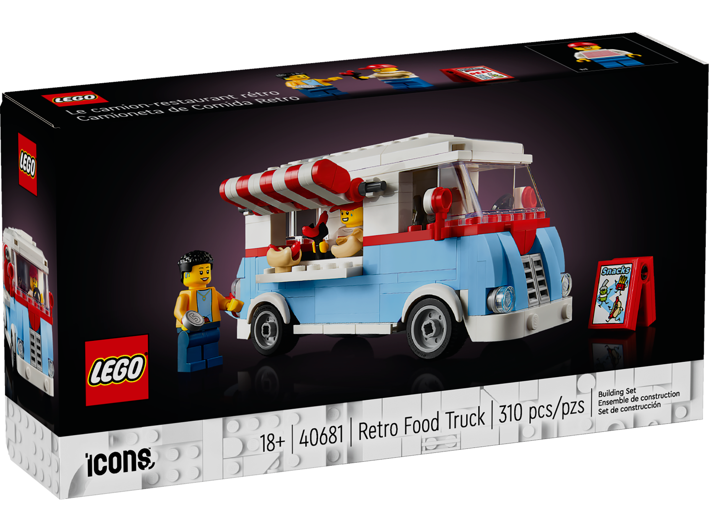 LEGO Icons Pickup, Camion in Mattoncini da Costruire, Kit