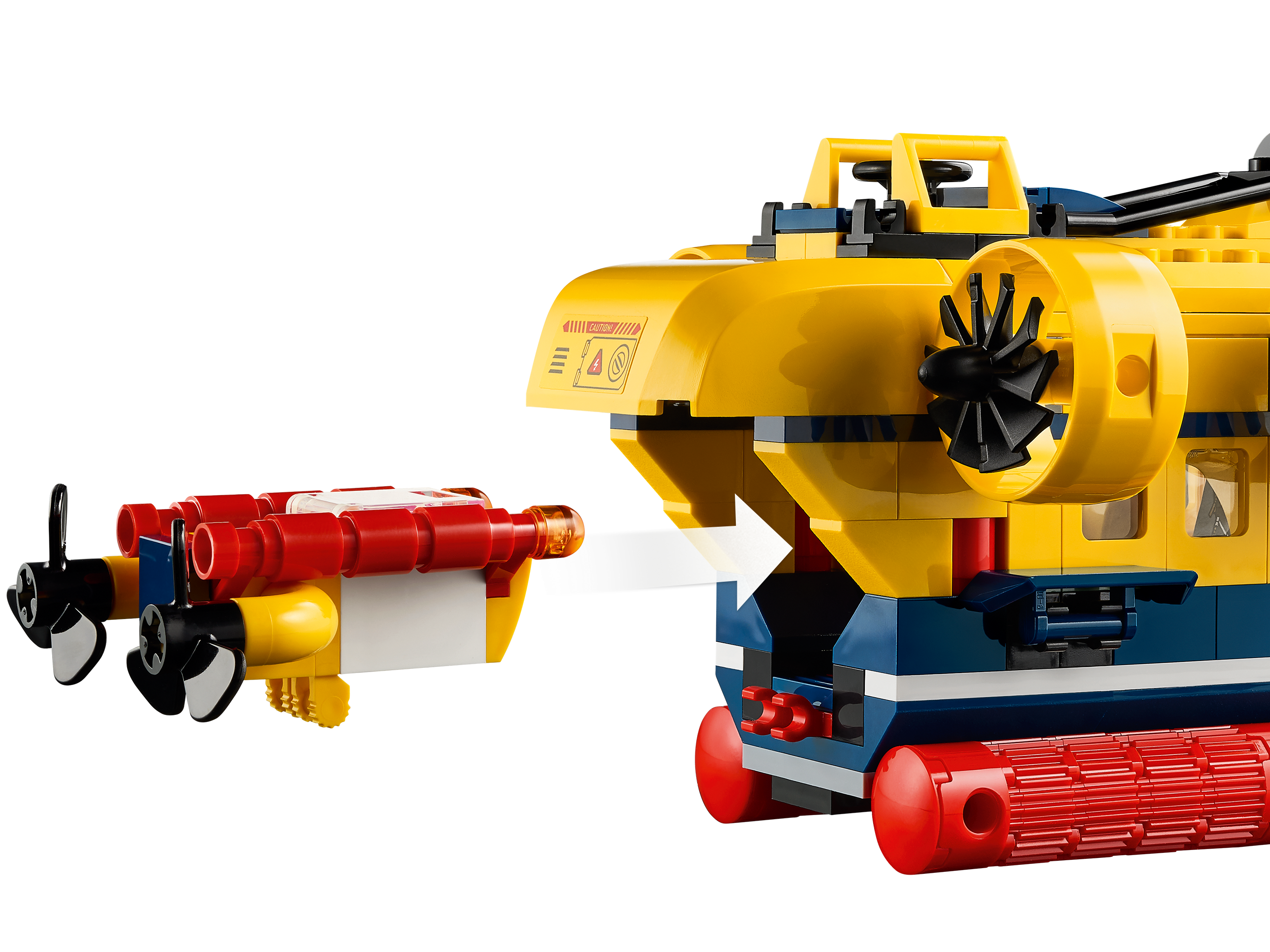 LEGO City 60264 Ocean reconnaissance submarine, LEGO City 60264 Sous-marin  de reconnaissance océanique, Lego