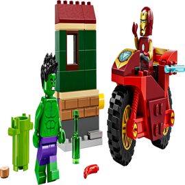 Iron Man med motorcykel og Hulk - 76287 - Marvel