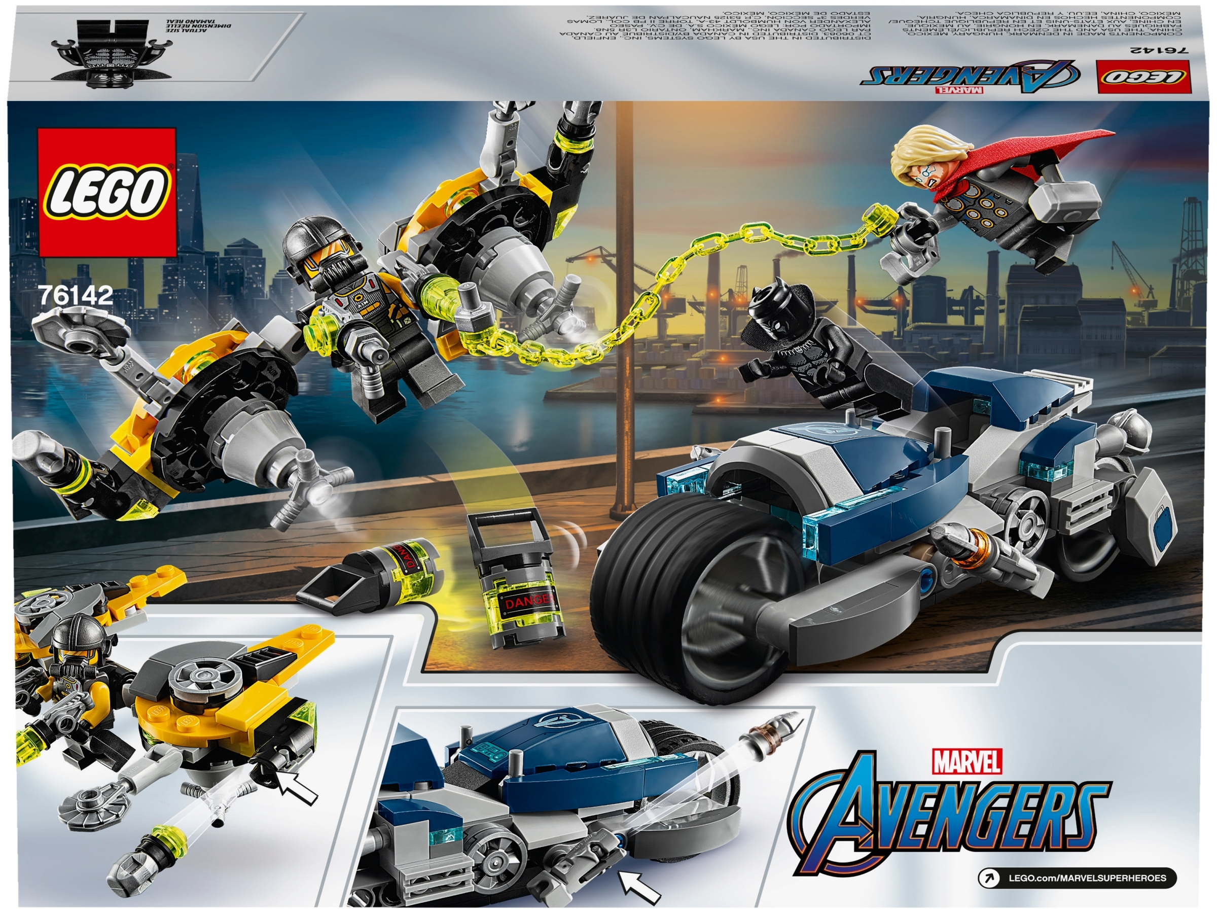 Ludendo - L'attaque du Speeder Bike des Avengers LEGO Marvel Avengers 76142  - Briques et blocs - Rue du Commerce