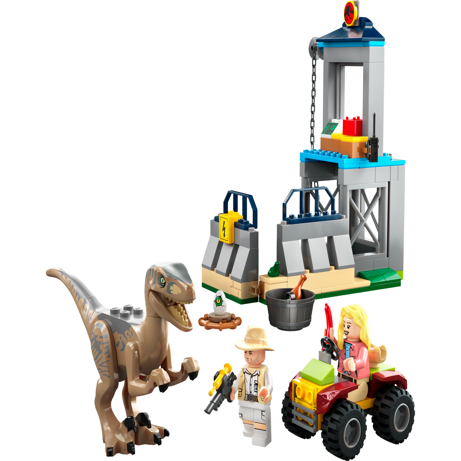 LEGO Jurassic World Escape del Velocirraptor 76957