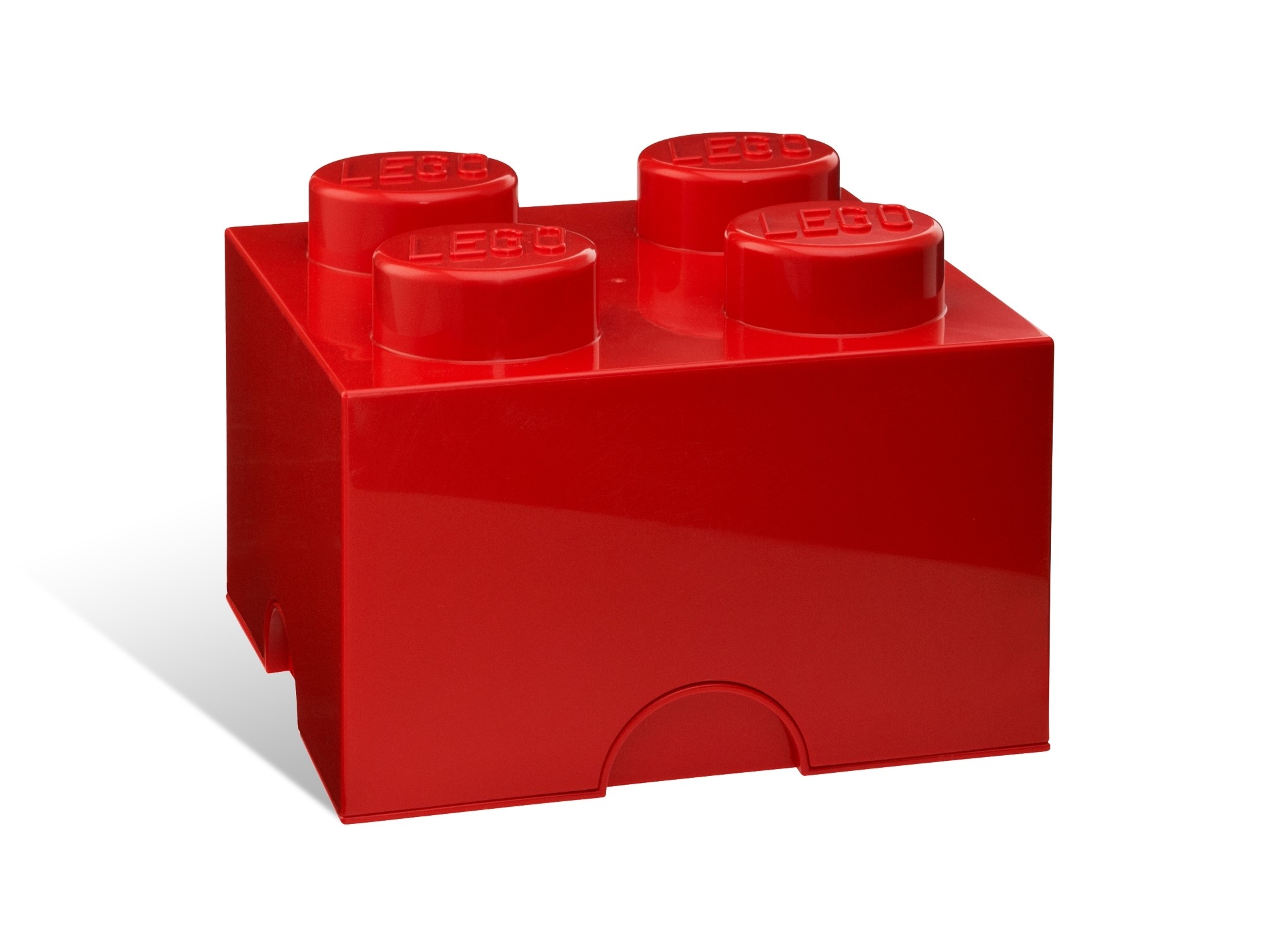 Brique de rangement LEGO® rouge 4 tenons