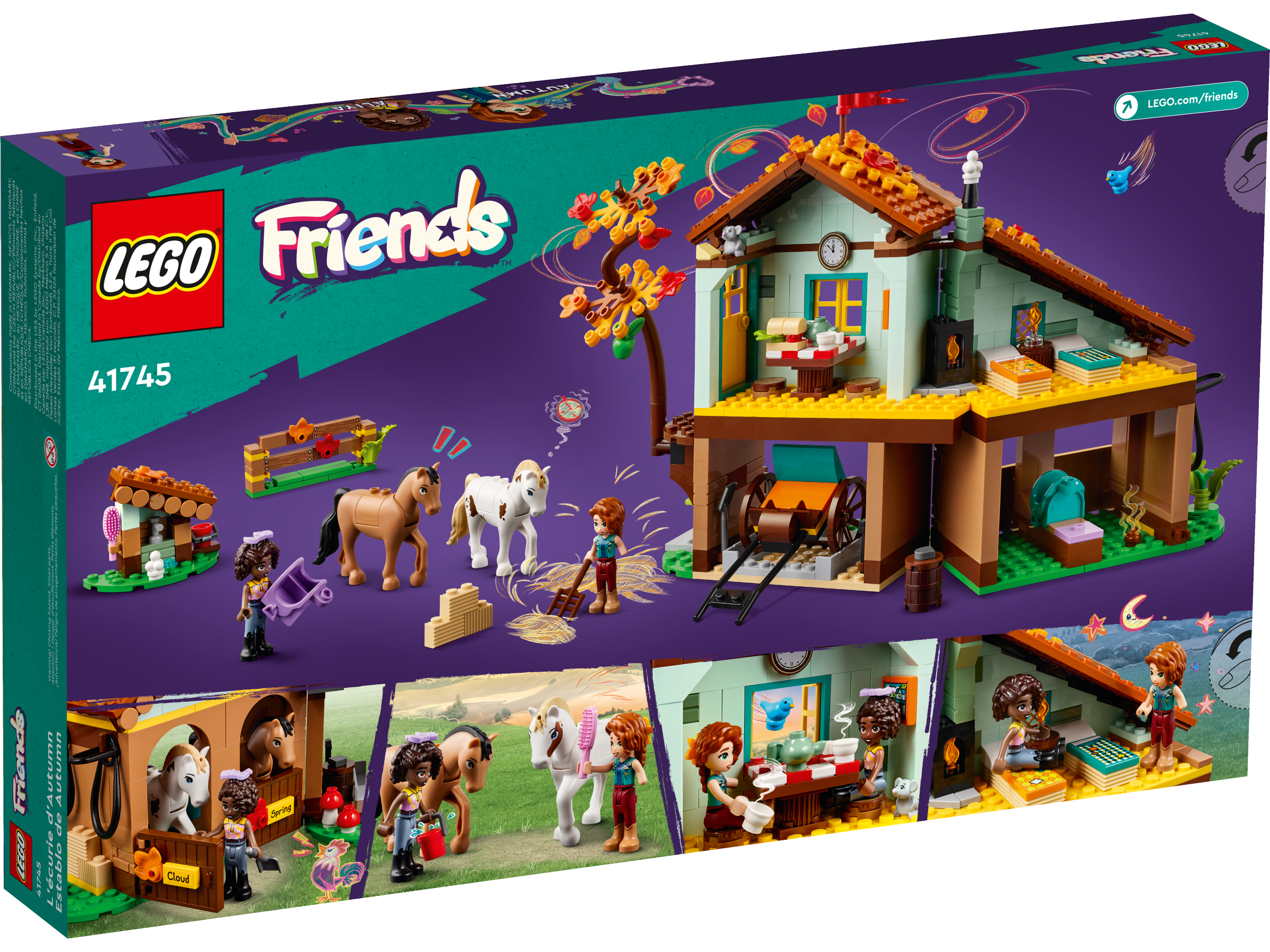 LEGO Friends 41745 L'Écurie d'Autumn, Jouet avec Chevaux, Carrosse, Cadeau  Équitation - ADMI