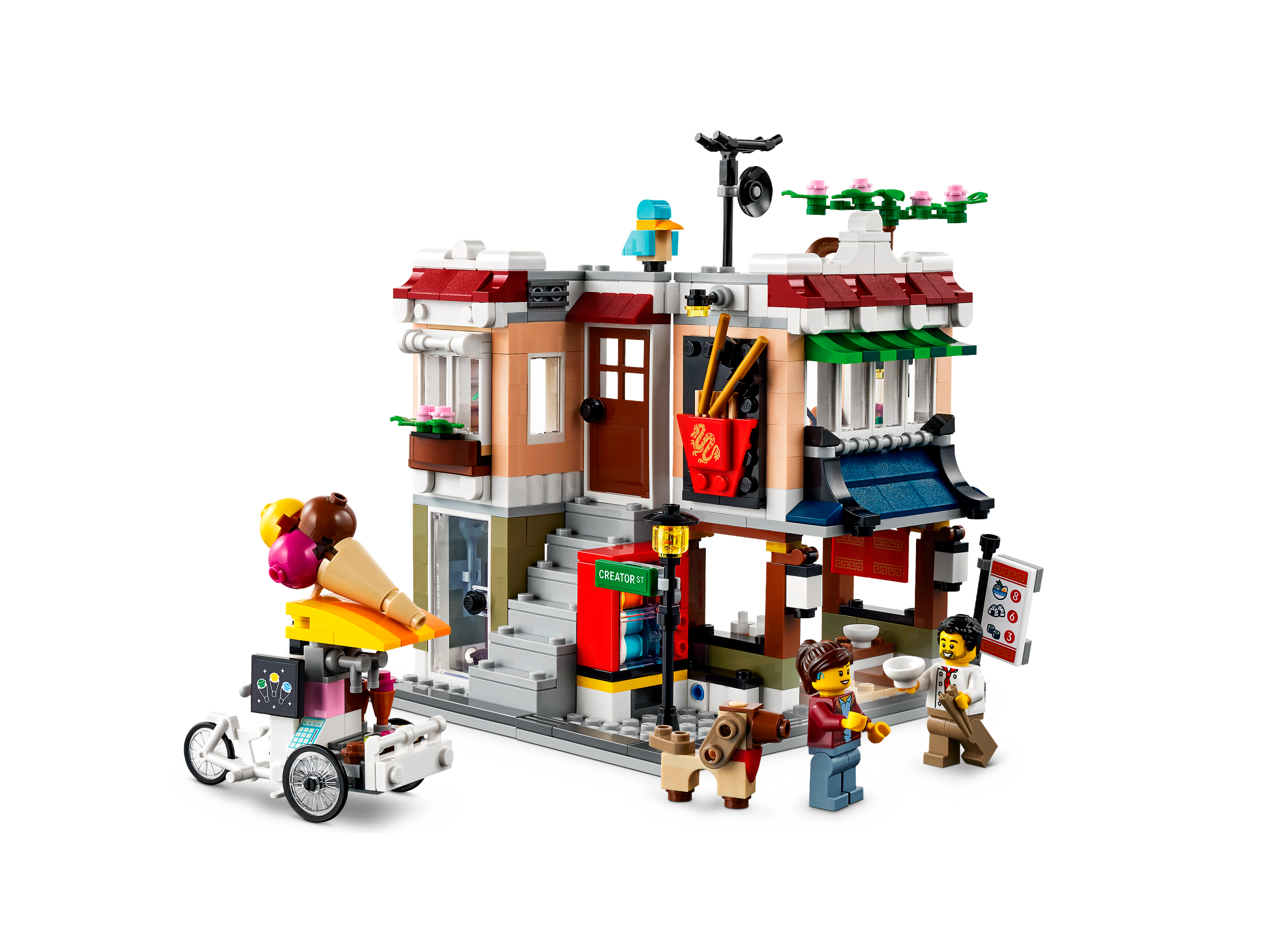 Caius logboek Interpunctie Downtown Noodle Shop 31131 | Creator 3-in-1 | Buy online at the Official  LEGO® Shop US