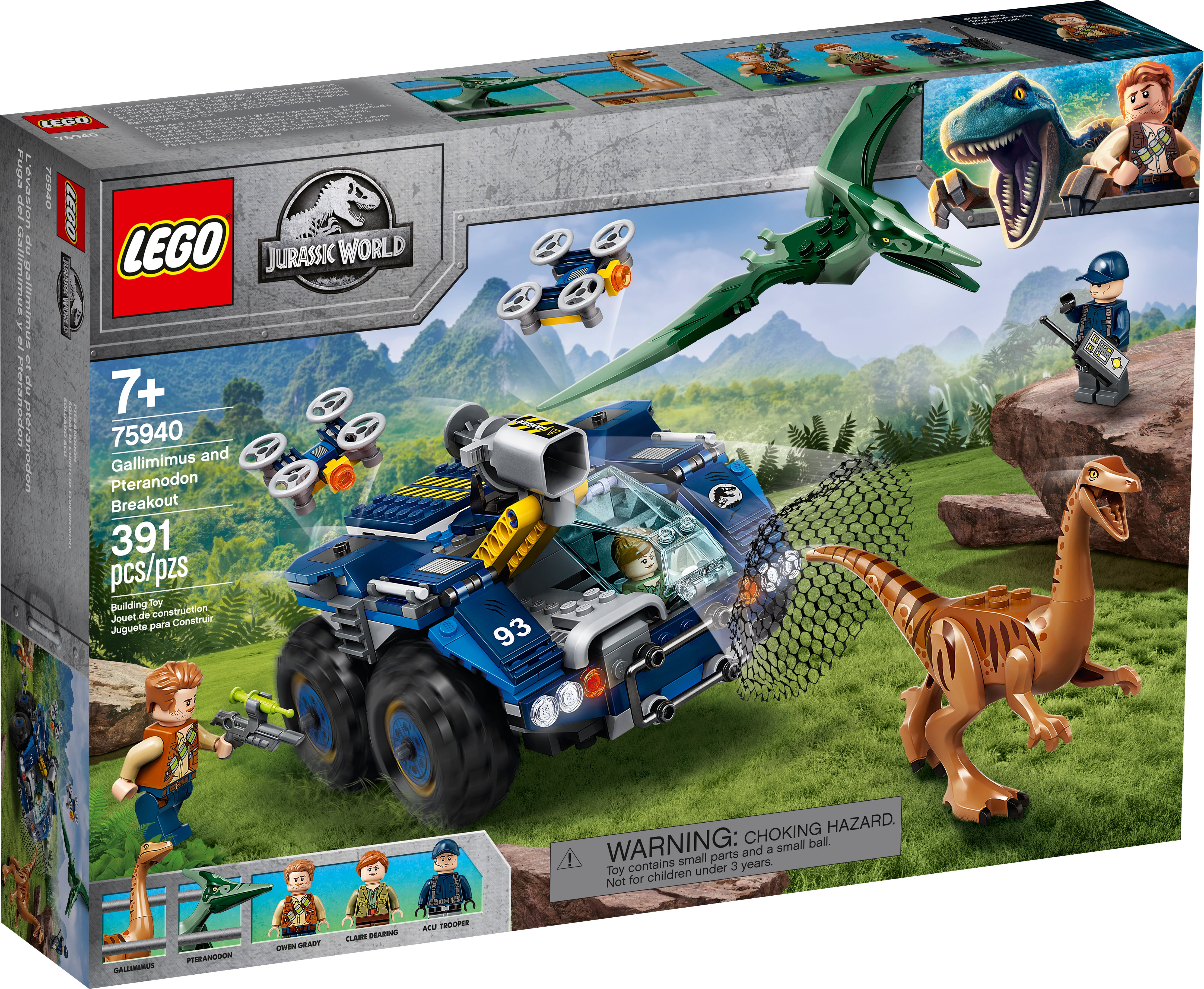 Gallimimus and Pteranodon Breakout 75940 Jurassic World™ | Buy online at the Official LEGO® Shop US