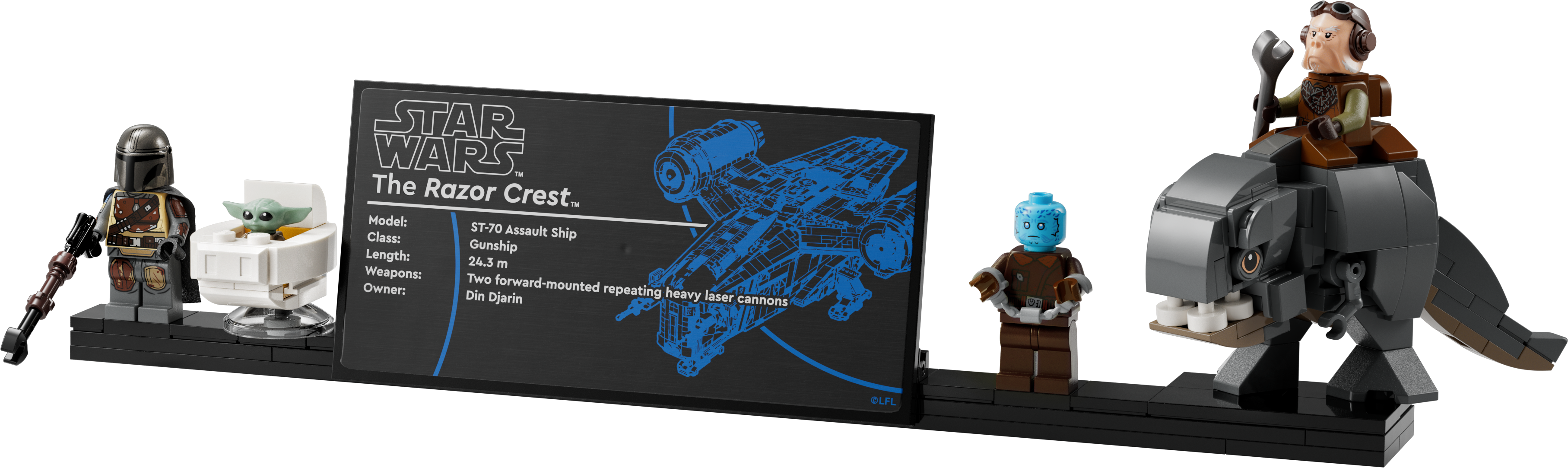 Lego® Star Wars 75331 Razor Crest, Maquette Vaisseau Spatial, Le  Mandalorien, Collection Ucs à Prix Carrefour