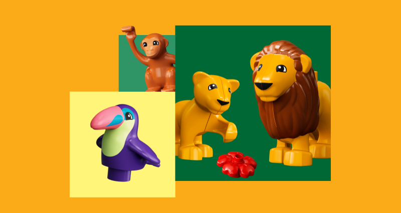 Figurines d'animaux G - Animaux de la jungle sauvage pour enfants