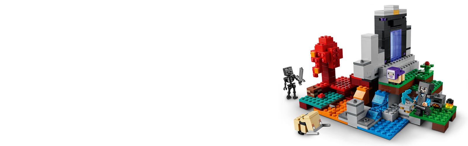 The Ruined Portal 21172 LEGO® Official | at | Shop online US Minecraft® Buy the