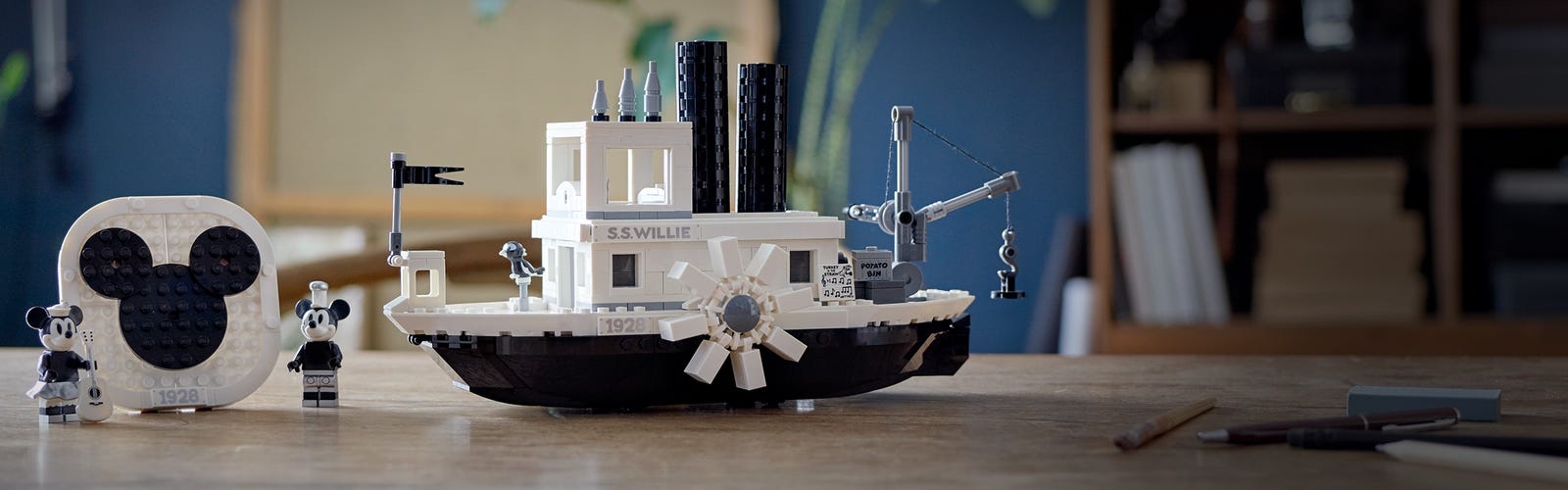 disney steamboat willie lego