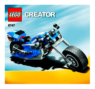 LEGO Creator 3-in-1 6747 Race Rider Motorcycle in box w/ all 3 instructions