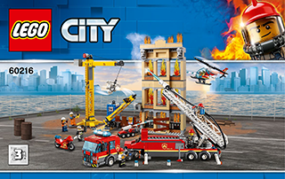 Achat Lego City · Les pompiers du centre-ville · 60216 - 6 ans et + • Migros