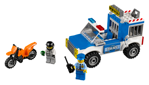 lego police truck instructions