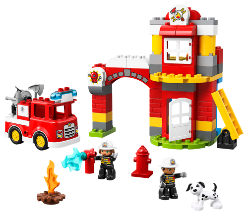 caserne des pompiers lego