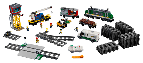 Lego City Cargo Train 60198 set and 60052 (Comparison) » Lego Sets Guide